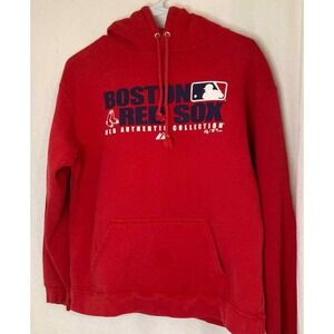 Boston Red Sox MLB Authentic Collection Hoodie Red Pullover Sweatshirt